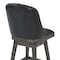 Armen Living Journey 26" Counter Height Swivel Brown Onyx Faux Leather and American Gray Wood Bar Stool LCJRBAGRON26 - alternate 2
